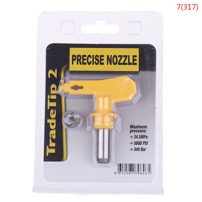 1 db kiváló minőségű 2/3/4/5/6 sorozatú levegő nélküli szórópisztoly hegyes fúvóka Wagner festékszóró eszközhöz Airless szórófej Véletlen szín Új