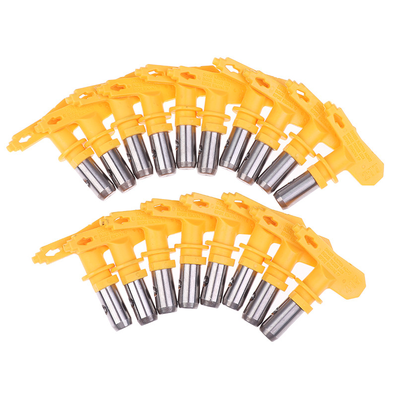 1 db kiváló minőségű 2/3/4/5/6 sorozatú levegő nélküli szórópisztoly hegyes fúvóka Wagner festékszóró eszközhöz Airless szórófej Véletlen szín Új