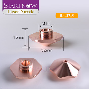 Ακροφύσιο κοπής λέιζερ Startnow Series Bo D25 Dia.32mm H15 Single Double Layers Caliber 1.0 3.0mm Laser Hexagonal Copper Nozzle