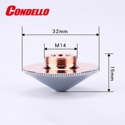 Condello D32-A kahekordsed ühekihilised keevitusdüüsid Raytoolsi kiudlaseriga lõikamise CNC masinale