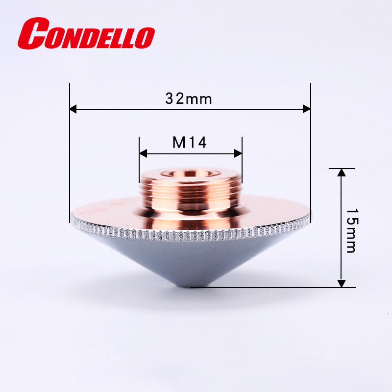 Condello D32-A kahekordsed ühekihilised keevitusdüüsid Raytoolsi kiudlaseriga lõikamise CNC masinale