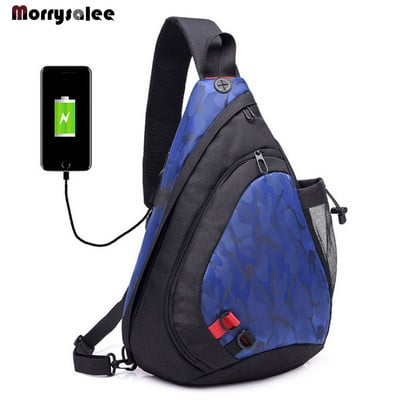 Melltáska férfiaknak Vízálló nylon Crossbody táskák Férfi Messenger Bag Alkalmi utazási Kézitáskák Válltáskák Nagy kapacitású USB