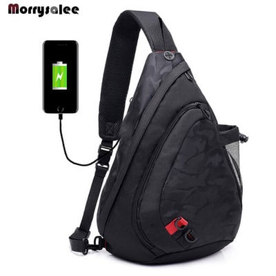 Melltáska férfiaknak Vízálló nylon Crossbody táskák Férfi Messenger Bag Alkalmi utazási Kézitáskák Válltáskák Nagy kapacitású USB