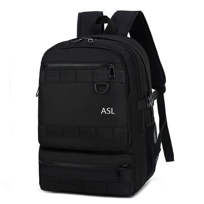 Rucsac negru din pânză pentru bărbați, rucsac negru pentru studenți, rucsac pentru adolescenți, rucsac ocazional 2022