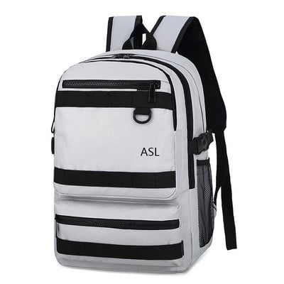 Rucsac negru din pânză pentru bărbați, rucsac negru pentru studenți, rucsac pentru adolescenți, rucsac ocazional 2022