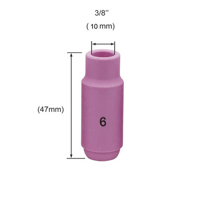 10 db alumínium-oxid kerámia csésze fúvóka 10N50 10N49 10N48 10N47 10N46 10N45 10N44 AWI hegesztőpisztolyhoz WP9/WP20