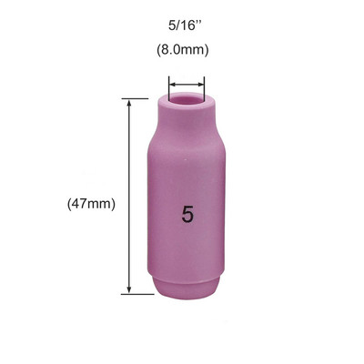 10 db alumínium-oxid kerámia csésze fúvóka 10N50 10N49 10N48 10N47 10N46 10N45 10N44 AWI hegesztőpisztolyhoz WP9/WP20