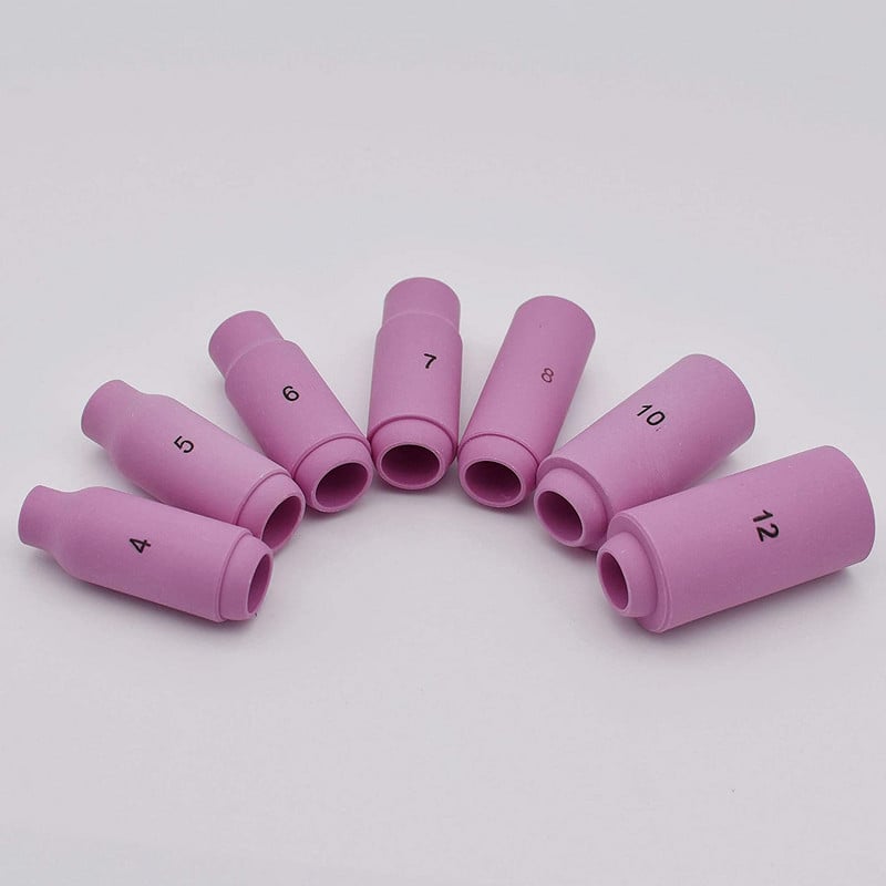 10 db alumínium-oxid kerámia csésze fúvóka 10N50 10N49 10N48 10N47 10N46 10N45 10N44 AWI hegesztőpisztolyhoz WP9/WP20