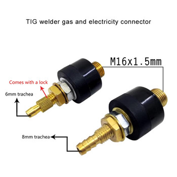1 τεμ. TIG Welder Torch Ακροφύσια συγκόλλησης ηλεκτρικού συνδέσμου ταχείας σύνδεσης M16*1,5 MIG Αναλώσιμα MIG Συνδετήρας φακού συγκόλλησης