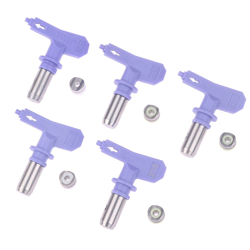 Violetiniai beorio purškimo pistoleto antgaliai sandarinimo antgalis Universalus oro purškimo antgalis Mėlynas purškimo antgalis dažų purkštuvui Sodo maitinimo priedai