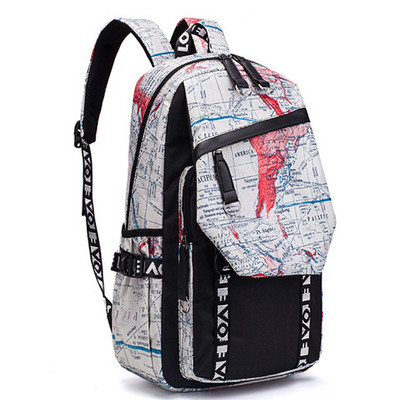 Modni ruksaci za 2022. Studentske animacijske školske torbe za dječake Djevojčice Tinejdžeri USB punjenje Računalni ruksak za prijenosno računalo protiv krađe Oxford