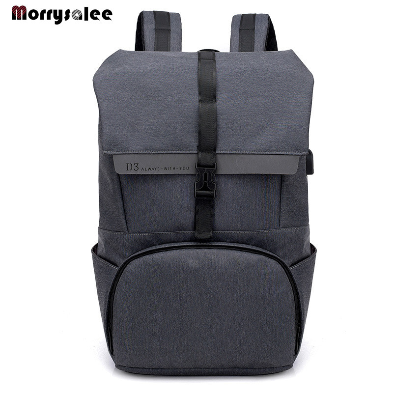 Férfi USB töltő poliészter vászon hátizsák nagy kapacitású diák számítógépes táska vízálló hátizsák