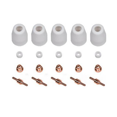 20 tk/komplekt PT-31 CT312 CUT40/50 Plasma lõikamine Põleti Lõikeri Kulumaterjalid Laiendatud Otsaotsikud Elektrood