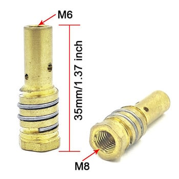10 бр. Държач за газова дюза 14AK с пружина на дюзата за MIG/MAG заваръчна горелка Държач за контактен накрайник на MB14AK заваръчна горелка 14AK