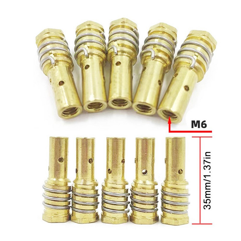 10 gab 14AK gāzes sprauslas turētājs ar sprauslas atsperi MIG/MAG metināšanas degļa kontakta uzgaļa turētājs MB14AK metināšanas degļa 14AK
