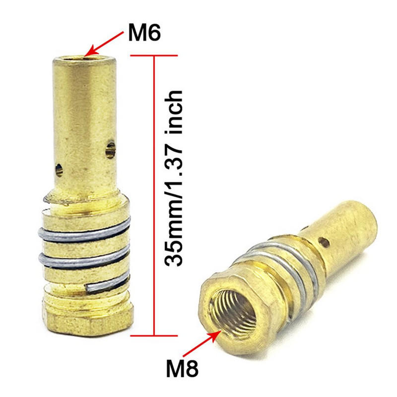 10 gab 14AK gāzes sprauslas turētājs ar sprauslas atsperi MIG/MAG metināšanas degļa kontakta uzgaļa turētājs MB14AK metināšanas degļa 14AK