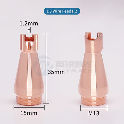 RAYMACH lazerinio suvirinimo antgalis rankinis pjovimo purkštukas M13 tipo automatinis vielos padavimo antgalis skirtas OSPRI suvirinimo pistoleto dalims