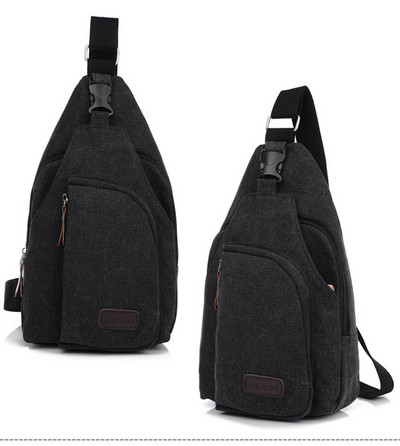 Vaba aeg meeste väikesed rinnad, multifunktsionaalne sportlik lõuendist kott, meeste pakett õues pärast seljakotti