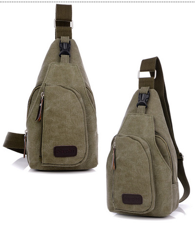 Vaba aeg meeste väikesed rinnad, multifunktsionaalne sportlik lõuendist kott, meeste pakett õues pärast seljakotti