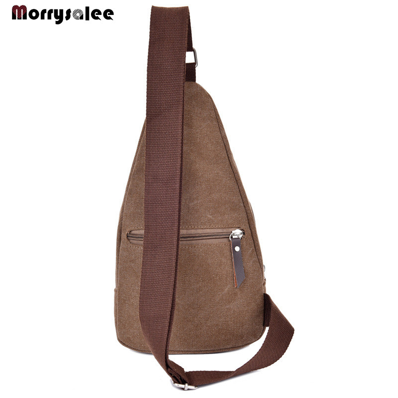 Vaba aeg meeste väikesed rinnad, multifunktsionaalne sportlik lõuendist kott, meeste pakett õues pärast seljakotti