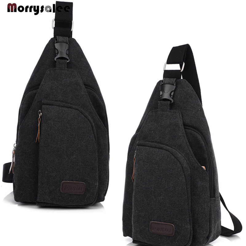 Vaba aeg meeste väikesed rinnad, multifunktsionaalne sportlik lõuendist kott, meeste pakett õues pärast seljakotti