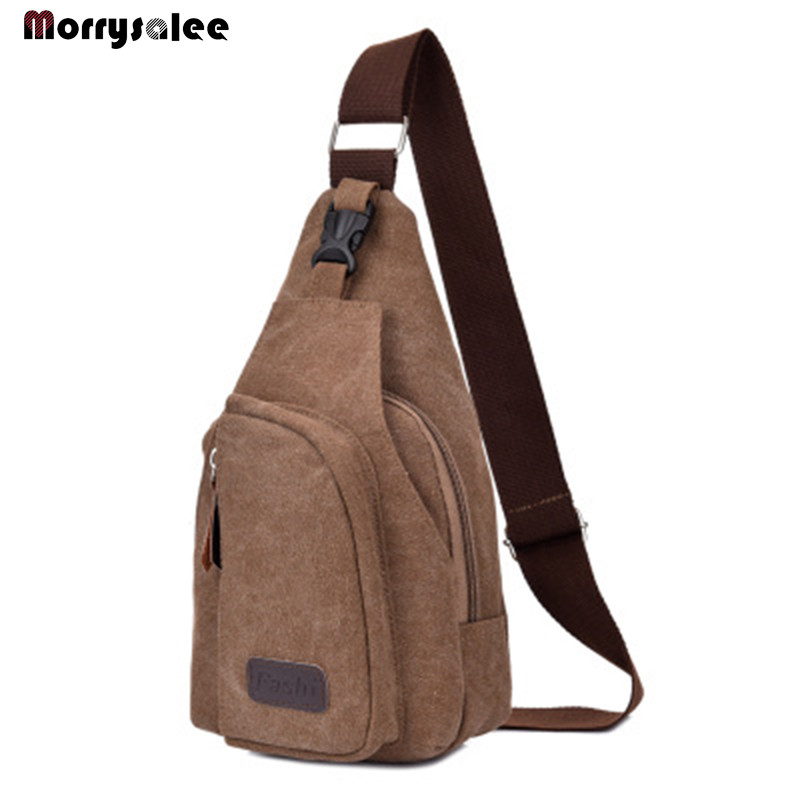 Vaba aeg meeste väikesed rinnad, multifunktsionaalne sportlik lõuendist kott, meeste pakett õues pärast seljakotti