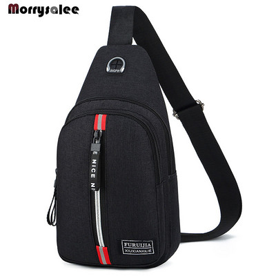 Geantă Messenger pentru bărbați, umăr, genți de piept din pânză Oxford, pentru bărbați, ocazional, încărcare USB, geantă de mână multifuncțională multifuncțională