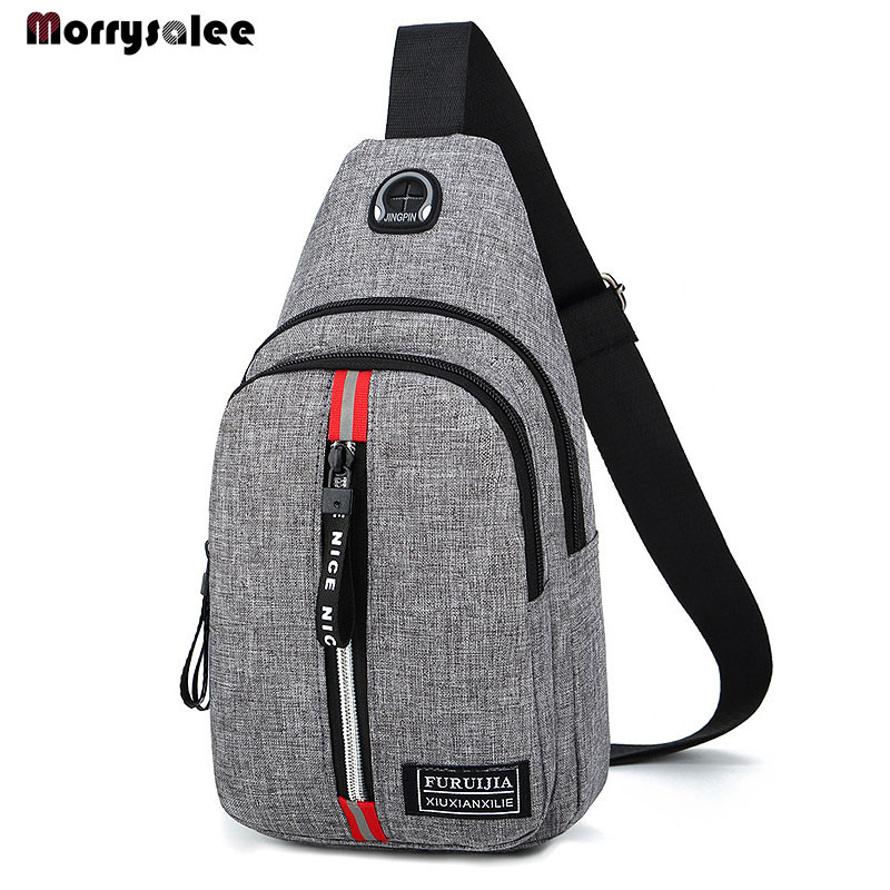 Geantă Messenger pentru bărbați, umăr, genți de piept din pânză Oxford, pentru bărbați, ocazional, încărcare USB, geantă de mână multifuncțională multifuncțională