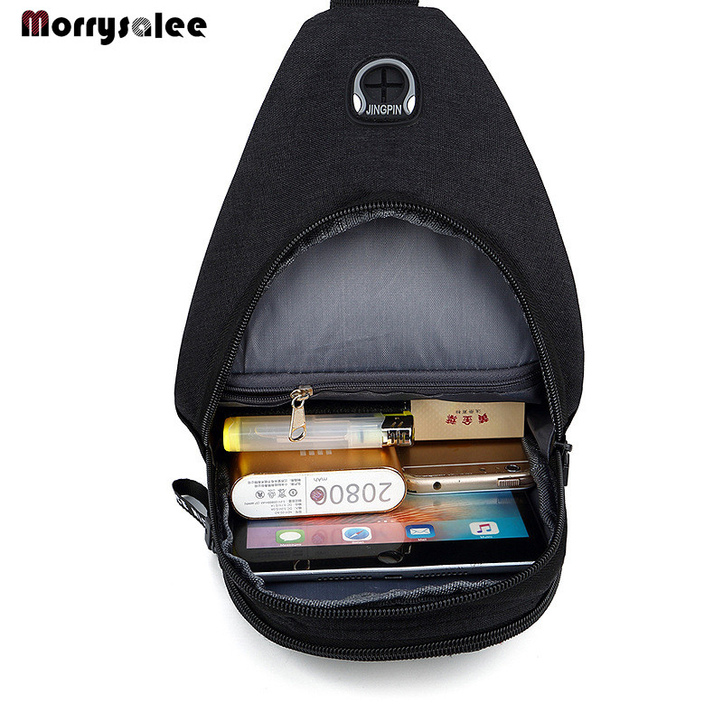 Geantă Messenger pentru bărbați, umăr, genți de piept din pânză Oxford, pentru bărbați, ocazional, încărcare USB, geantă de mână multifuncțională multifuncțională