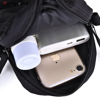 Единична мъжка чанта през рамо Мултифункционален телефон Мъжки чанти Мини чанти за съобщения Оксфордски плат Чанти през рамо и през рамо Плътна чанта Мека