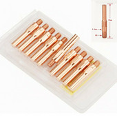 10 τμχ Σετ ηλεκτρικών ακροφυσίων για MB15 MB25 MB36 Επαφές συγκόλλησης 0,8 mm Επαφές φακού MIG 40 mm/45 mm Εργαλεία συγκόλλησης