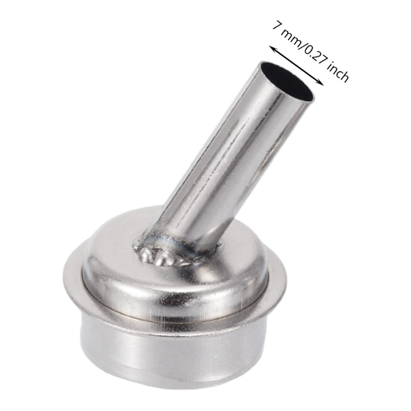 45 grādu izliekta sprausla 5 mm/7 mm/10 mm karstā gaisa siltuma sprausla 8610DW QUICK karstā gaisa lodēšanas stacijai 8610DX/8620DX