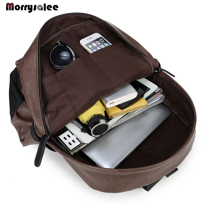 Férfi hátizsák bőr férfi funkcionális táskák férfi vízálló hátizsák PU nagy kapacitású férfi táska iskolatáskák tinédzsereknek