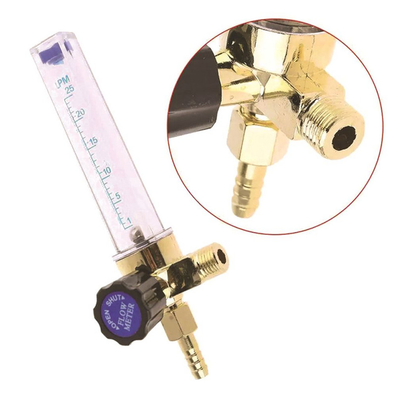 0-25L Γενικό ροόμετρο αργού/διοξειδίου του άνθρακα Professional Welding Μετρητής αργού CO2 Μείωση πίεσης Gulator Welding