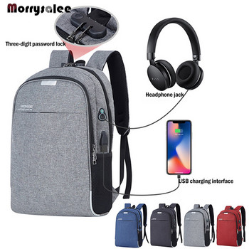 Σακίδιο πλάτης Laptop Daypacks Ανδρική Σχολική τσάντα Αναψυχής Σακίδιο Πλάτης Αντικλεπτικό Mochila USB Charging Backbag Travel Ανδρική τσάντα νάιλον