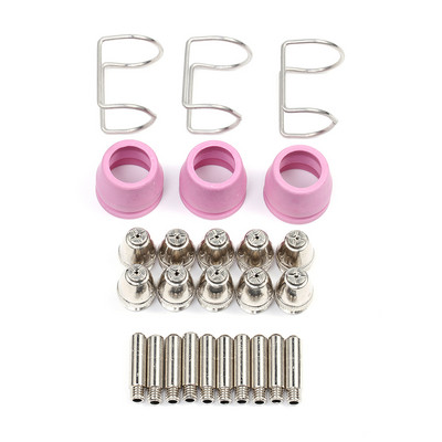 26gab elektrodu sprauslu krūzes priekš AG60 SG55 metāla sprauslu elektrodu vadotnes 0-60A vairogkausa starplikas vadotnes vairāku kombināciju komplekts