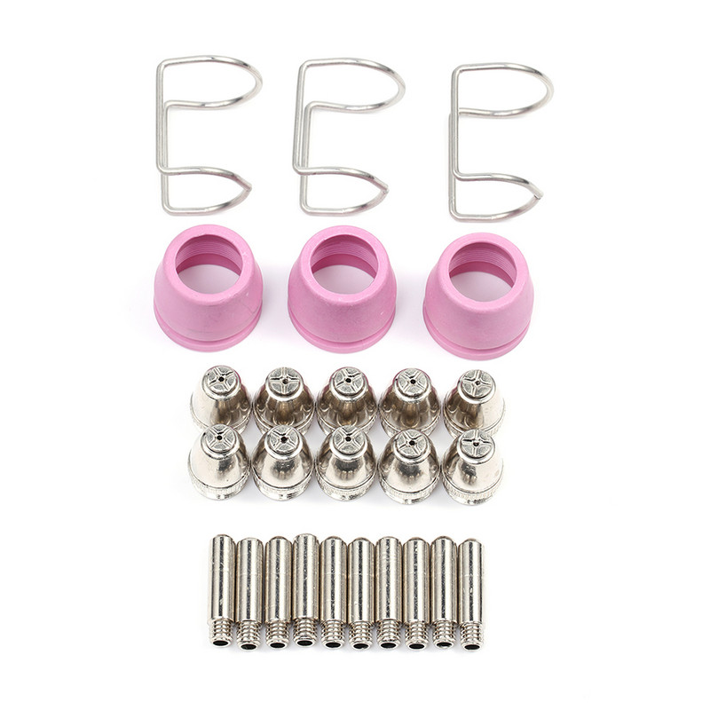 26gab elektrodu sprauslu krūzes priekš AG60 SG55 metāla sprauslu elektrodu vadotnes 0-60A vairogkausa starplikas vadotnes vairāku kombināciju komplekts