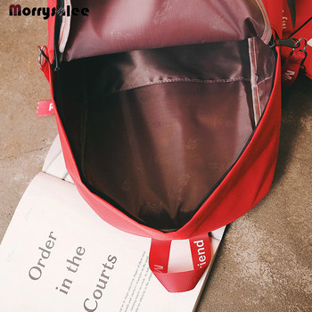 Раница Модерни женски платнени раници с щампа на пера Ученически чанти с мека гръб за тийнейджърки Дамска ежедневна раница
