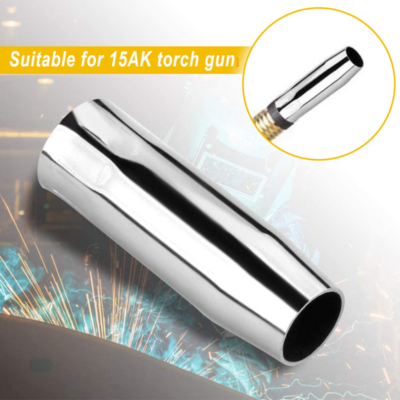 14Pcs/set Durabe TIG pribor za zavarivanje 15AK MIG MAG plamenik Plinska keramička mlaznica s držačem Kontakt savjeti za zavarivanje