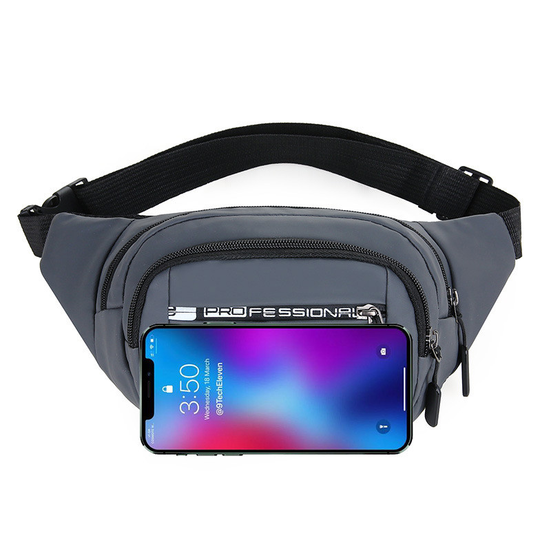 Kültéri deréktáska vízálló derék futó kocogó öv tok cipzáras mobiltelefon táska Oxford szövet melltáska női férfi unisex számára