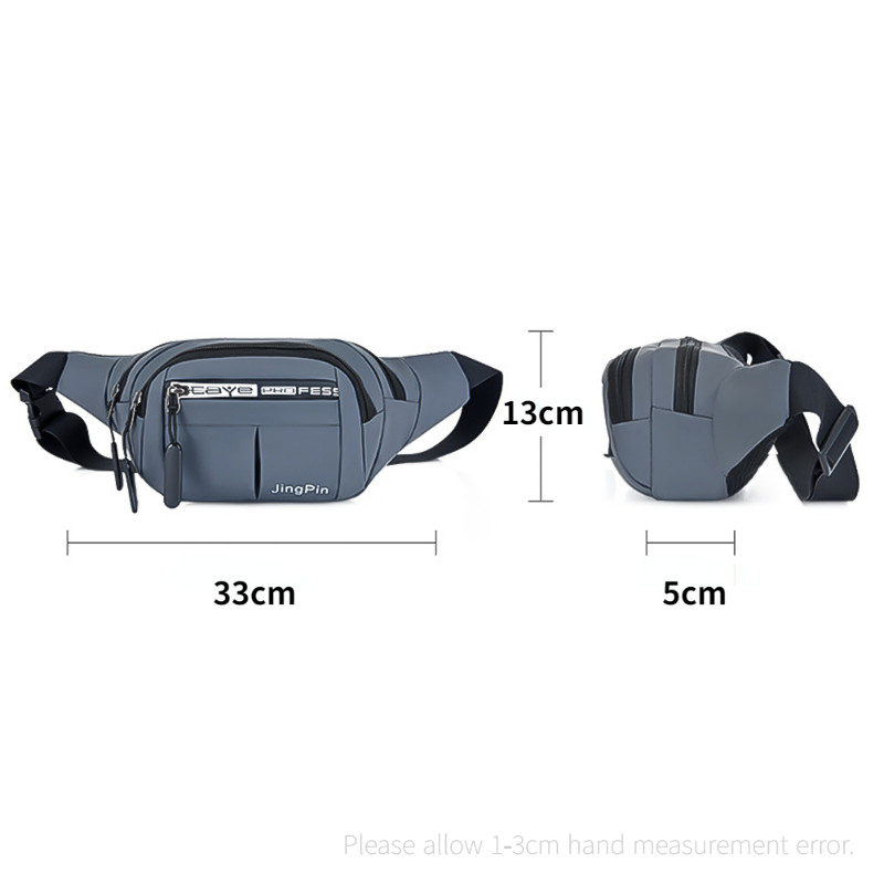 Kültéri deréktáska vízálló derék futó kocogó öv tok cipzáras mobiltelefon táska Oxford szövet melltáska női férfi unisex számára