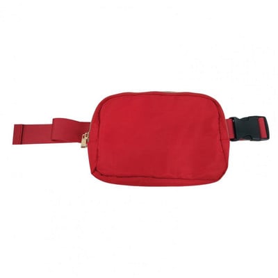 Divatos férfi női futártáska állítható pánttal, vízálló egyszínű, alkalmi sportövtáska, Fanny Pack deréktáska riñonera