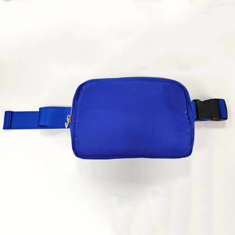 Divatos férfi női futártáska állítható pánttal, vízálló egyszínű, alkalmi sportövtáska, Fanny Pack deréktáska riñonera