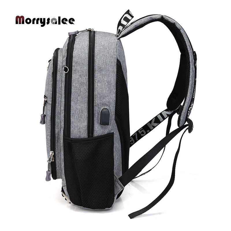 Vīriešu mugursoma Vīriešu Ūdensizturīgs USB uzlādes ceļojums Skolas Sporta mugursoma oxford gadījuma klēpjdatora mugursoma Ikdienas vīriešu soma