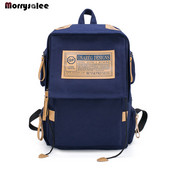 Han leidimo kuprinė drobė mokyklinė vyriška madinga vėjo vidurinės mokyklos Anglijos koledžo studentų kelioninė kuprinė