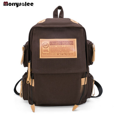 Han leidimo kuprinė drobė mokyklinė vyriška madinga vėjo vidurinės mokyklos Anglijos koledžo studentų kelioninė kuprinė