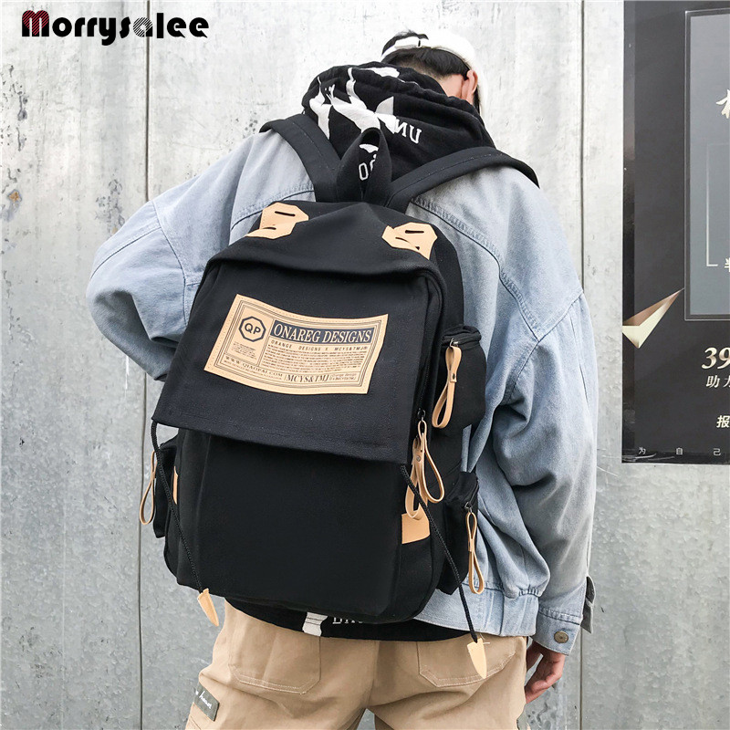 Han leidimo kuprinė drobė mokyklinė vyriška madinga vėjo vidurinės mokyklos Anglijos koledžo studentų kelioninė kuprinė