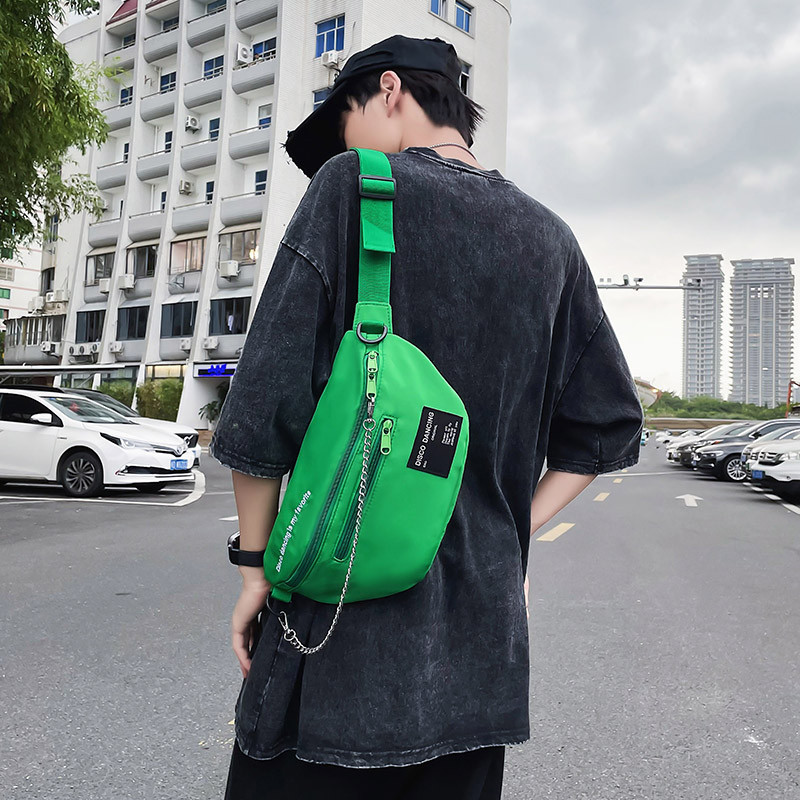 Ulični stil Ženske torbe oko struka Ležerna Hip hop torba oko struka i paket za telefon Unisex torbe preko ramena preko ramena Torbe za prsa Nove torbe s lancem za remen