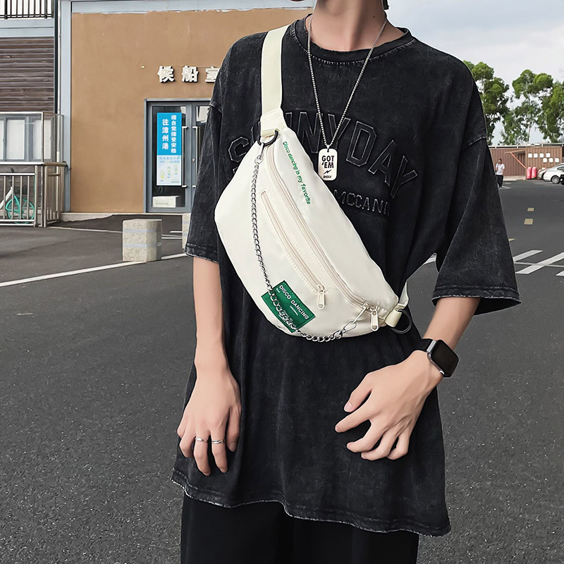 Ulični stil Ženske torbe oko struka Ležerna Hip hop torba oko struka i paket za telefon Unisex torbe preko ramena preko ramena Torbe za prsa Nove torbe s lancem za remen