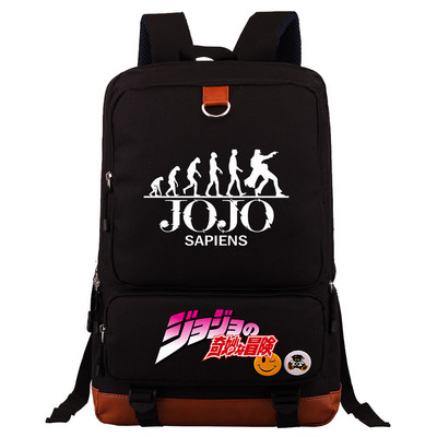 Jojo Bizarre Adventure Hátizsák fiúknak Lányoknak Utazó Vállas Hátizsák Férfi Női Nagy kapacitású napi könyvtáska Mochila